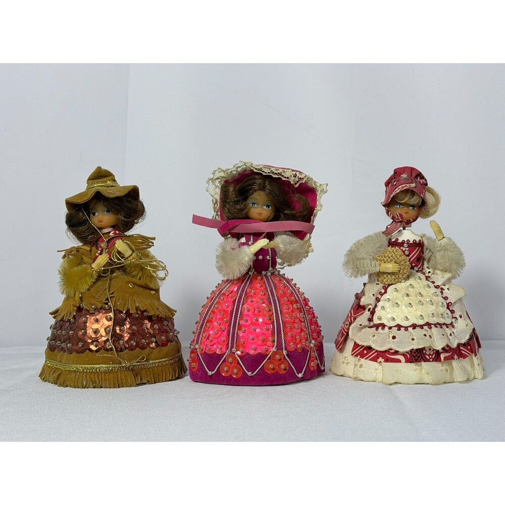 Trio Walco Li'l Missy Beaded Doll Completed 1974-1976 Western Kitschy Victorian
